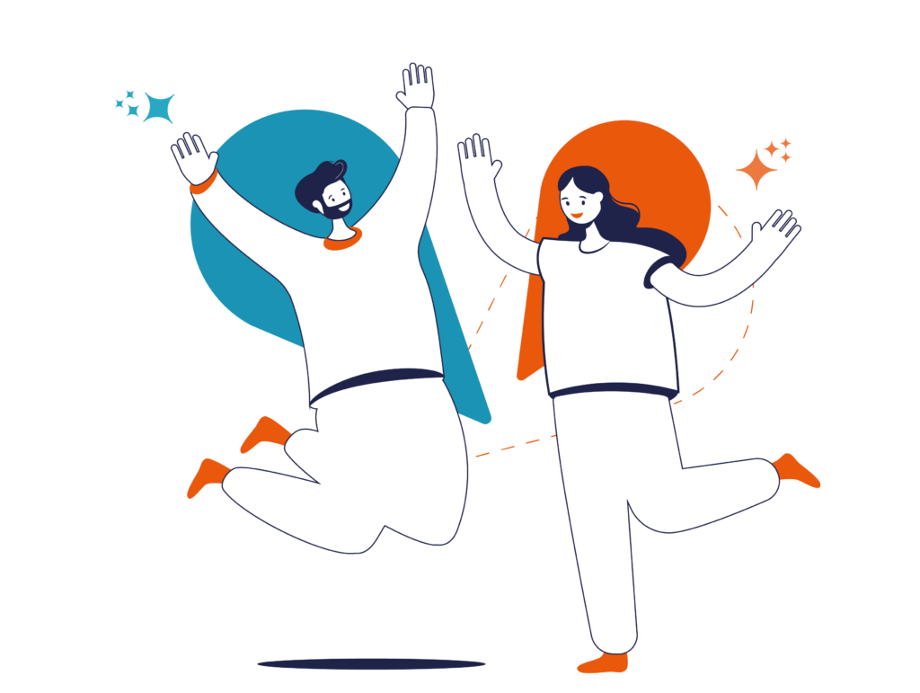 Illustration : Rencontre entre deux bénévoles